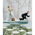 Smartgifts Fishing  Bride Mix & Match Cake Topper- Caucasian- Bride Only SM19214